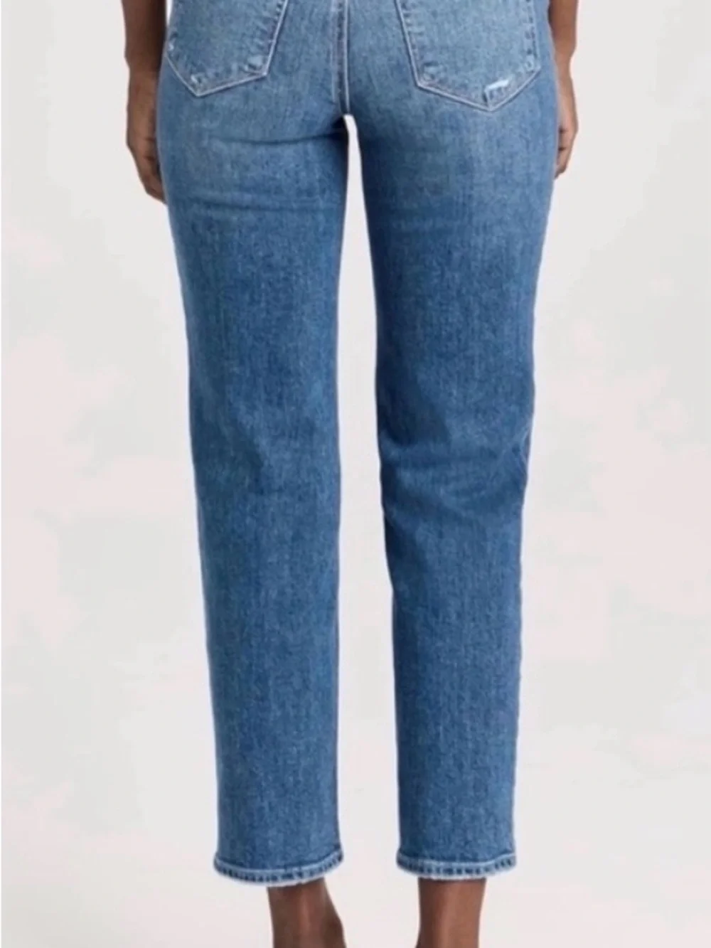 PAIGE Sarah Straight Ankle Mid Wash Jeans Organic Cotton Sz 27 EUC - Picture 4 of 15